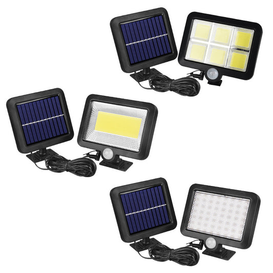 Split solar induction wall light