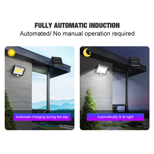 Split solar induction wall light