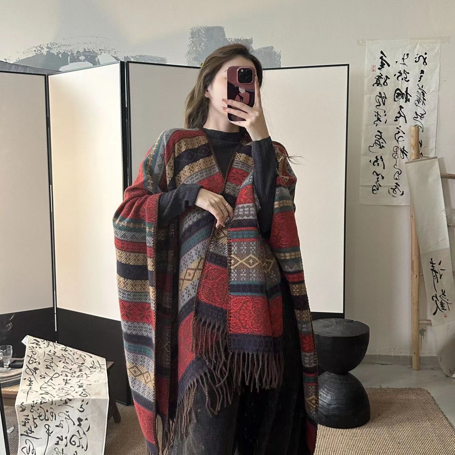 Women's Ethnic Style Shawl