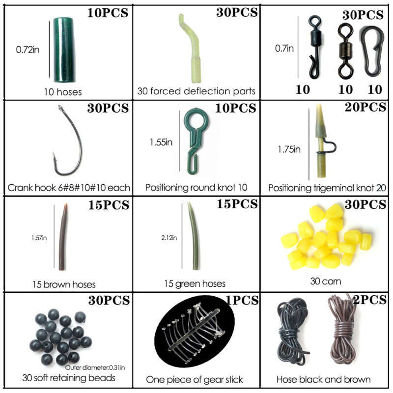 Carp fishing set accessories