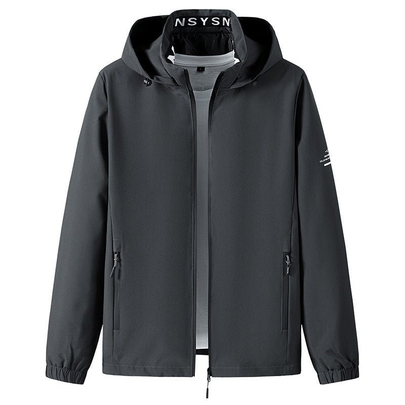 Removable Hat Outdoor Windbreaker For Men