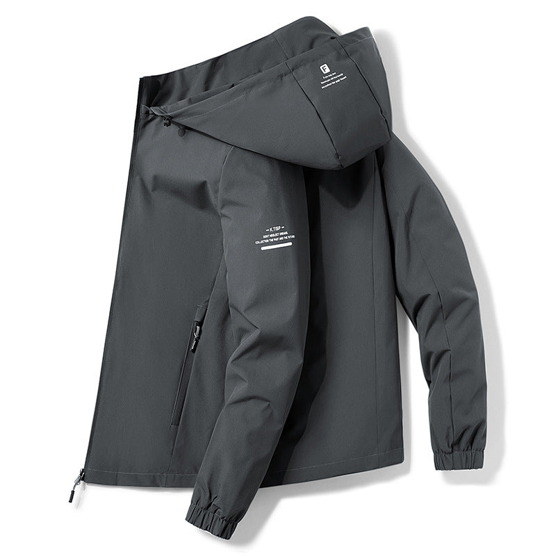 Removable Hat Outdoor Windbreaker For Men