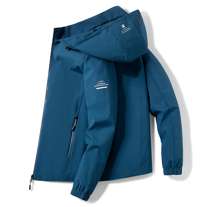 Removable Hat Outdoor Windbreaker For Men