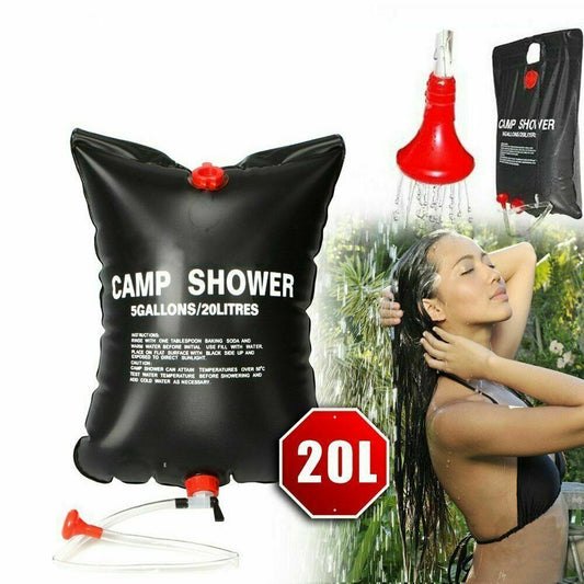 Portable Compact Solar Sun Heating Bath Bag Outdoor Travel