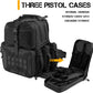 Tactical Range Backpack Bag, VOTAGOO Range Activity Bag For Handgun And Ammo, 3 Pistol Carrying Case For Hunting Shooting